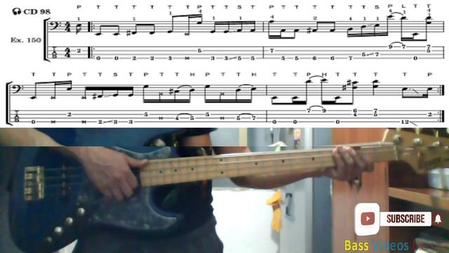 Slap Bass Lesson Funk 🎸 80/120bpm смотреть онлайн