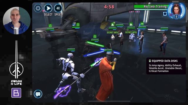 Counter RJT Resistance in Conquest with Self-destruct & Gone in 30s Data Disk Set JTR | SWGOH смотреть онлайн