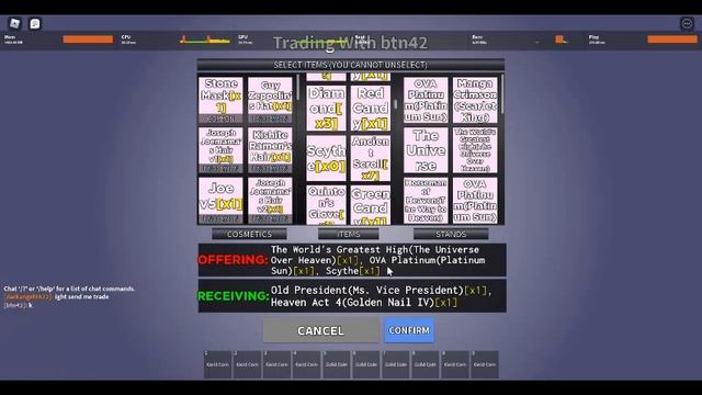 [YBA] Fair trade? or Lose trade? смотреть онлайн