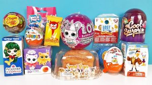 СЮРПРИЗ MIX! СКРЕПЫШИ МАГНИТ, куклы ЛОЛ LOL SPARKLE, Sweet Pups, Дисней Unboxing Kinder Surprise