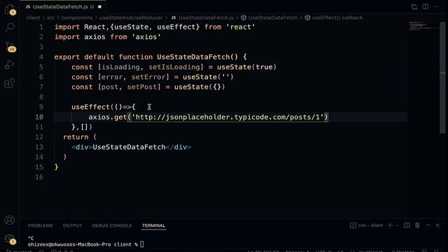 React Hooks Tutorial - 22 - useState DataFetch смотреть онлайн