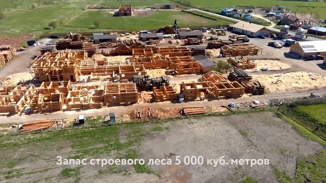 Срубы ручной рубки. Обзор производства с высоты птичьего полёта смотреть онлайн