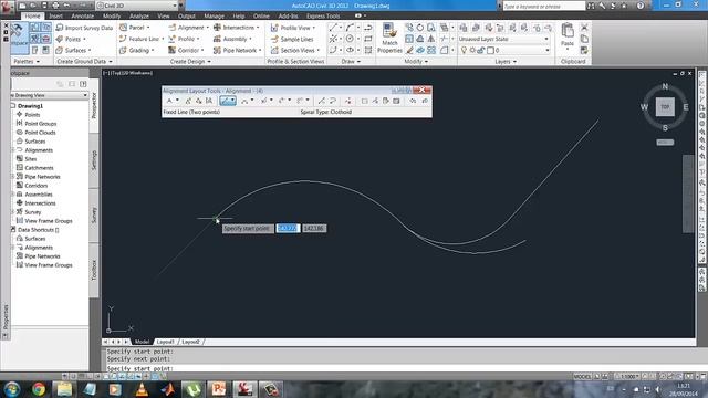 Diseño de Curvas Compuestas e Invertidas S en AutoCAD Civil 3D (Video 010) смотреть онлайн