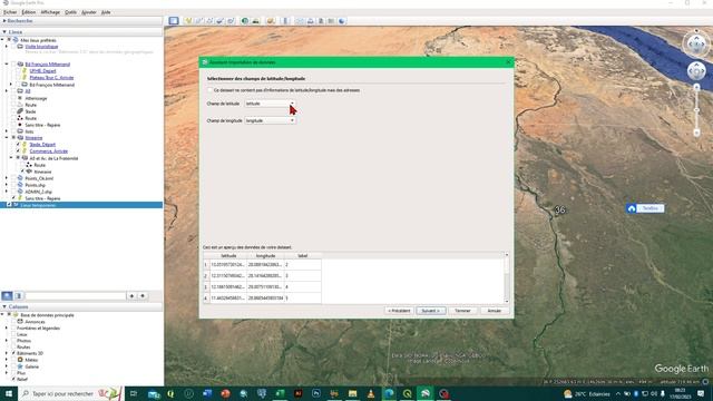 Google Earth Pro Importer des données Csv смотреть онлайн