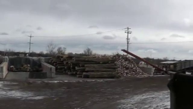 Fast wood splitter in action - Powersplit produces fast wood splitters for large production смотреть онлайн