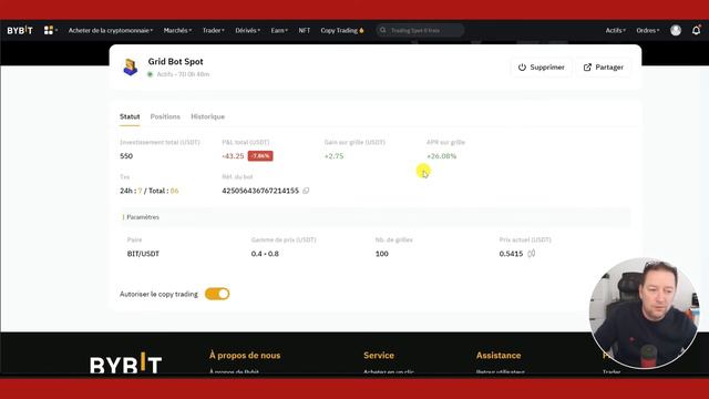 Suivi de mes Grid Bot sur Bybit - Que des pertes cette semaine, ça craint !! 😡😡 смотреть онлайн