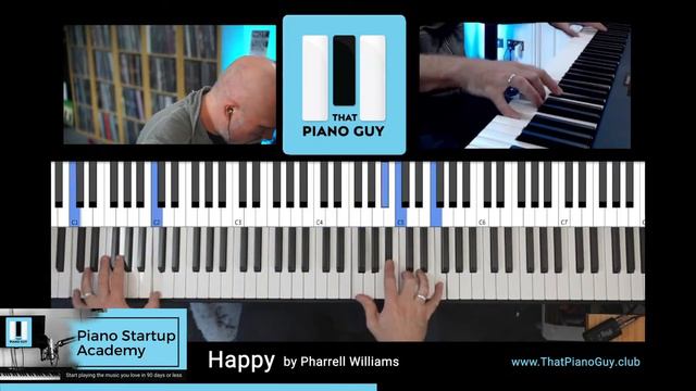 Happy by Pharrell Williams - Piano Cover Version смотреть онлайн