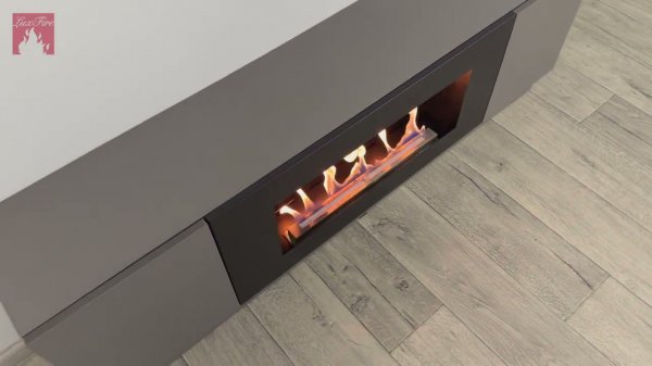 Тумба универсальная Lux Fire "Байкал" 1600 графит с биокамином 900