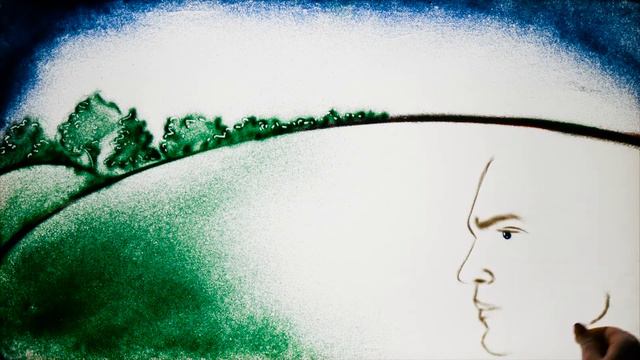Видео песочного шоу для турнира "Ритм гольфа- ритм джаза" от художника Марины Сагулиной (2020г.) смотреть онлайн