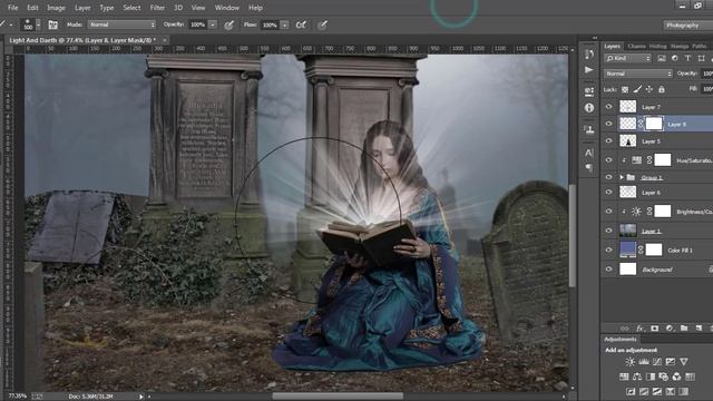 LIGHT AND DEATH # Photo Manipulation # Photoshop Tutorials 2017 смотреть онлайн