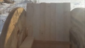 Кресло из кабельной катушки
