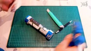 Простая пушка - игрушка из картона.