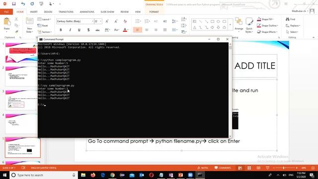 Different Areas to Write and Run Python programs inTelugu-03 смотреть онлайн