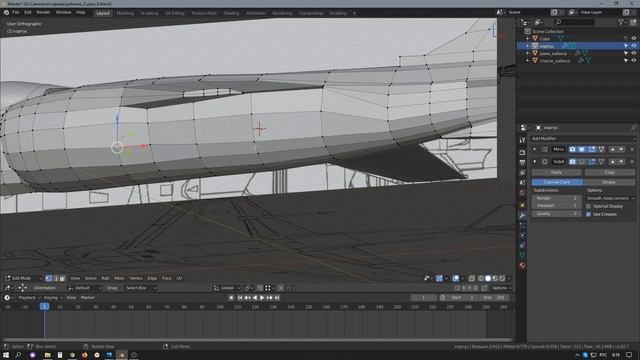 3D моделирование самолета в Blender 2.82. Урок 9 смотреть онлайн