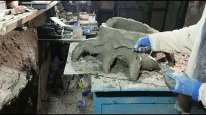 имитация сухого пня из арт бетона