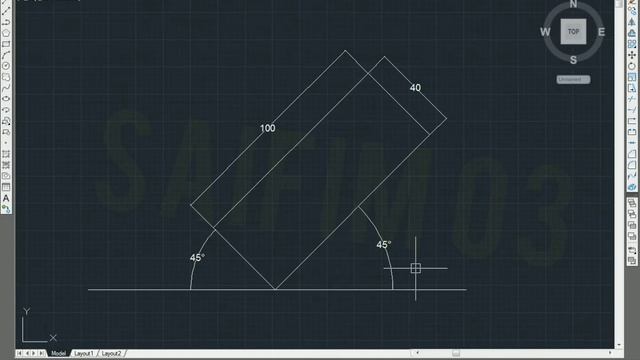 RECTANGLE Command in AutoCAD, Full details, Dimensions, Rotate & Area, shortcut key, #Saifim 03 смотреть онлайн