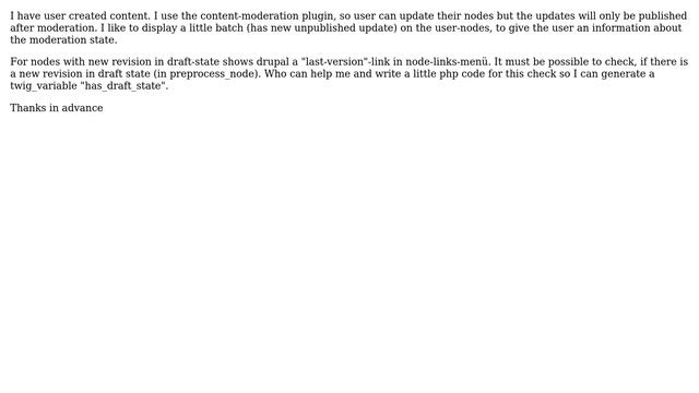 Drupal: How can I check, if node has a new (unpublished) revision in node-template? смотреть онлайн