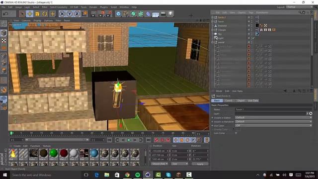 Minecraft Speed Art (Cinema 4D) Villager Sadness