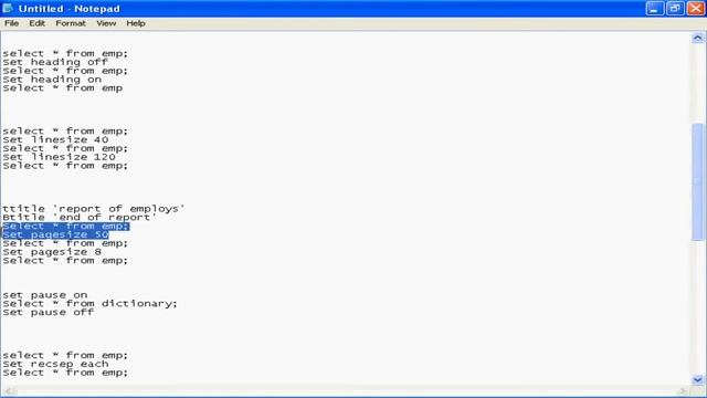 DBMS-Oracle - Set Commands with Examples - Telugu-Lesson-21 смотреть онлайн