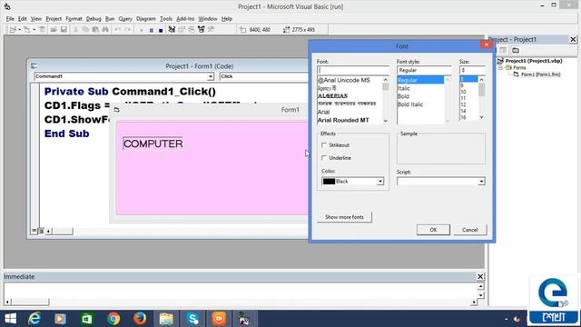Common Dialog Control/Microsoft Visual Basic 6.0/South Kolkata Youth Computer Training Centre смотреть онлайн
