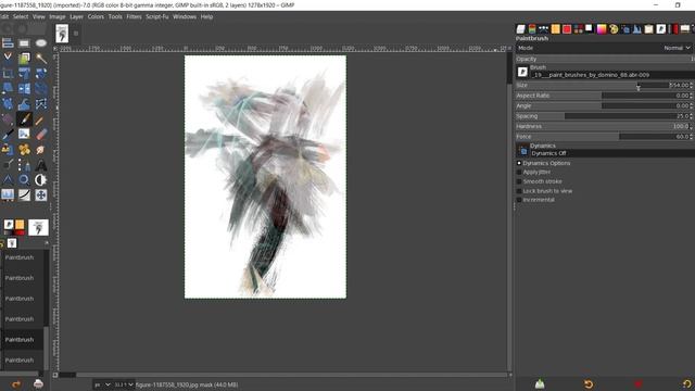 GIMP TUTORIAL: CREATE A PAINTBRUSH EFFECT (PHOTOSHOP ALTERNATE) смотреть онлайн