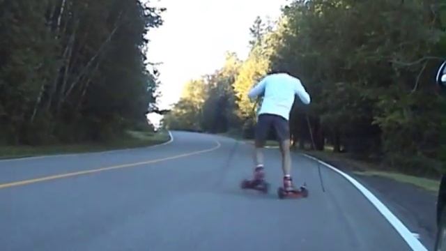 Roller ski training Uphill смотреть онлайн