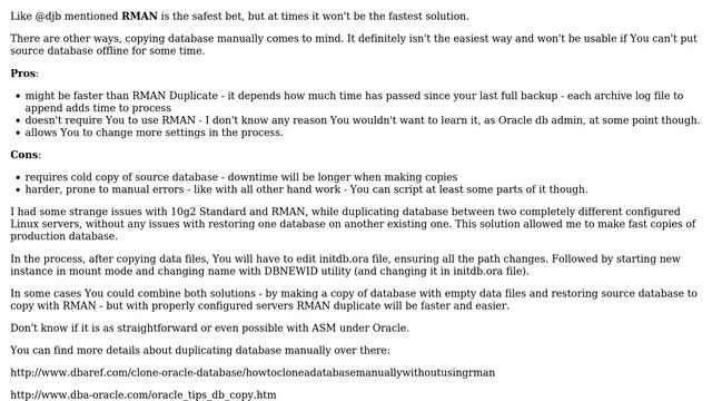 What is the fastest way to clone/copy oracle databases on the same machine? (2 Solutions!!) смотреть онлайн