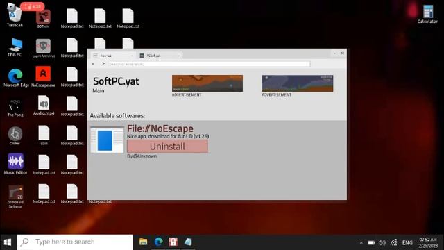 Windows 10 OS. Simulator. Roblox.