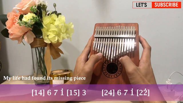 Beautiful in White - Kalimba Cover with EASY TABS (Shane Filan) смотреть онлайн