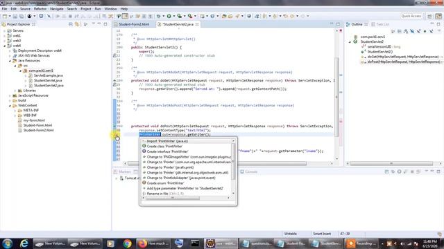 Create a servlet by using the doPost() method of the HttpServlet class смотреть онлайн