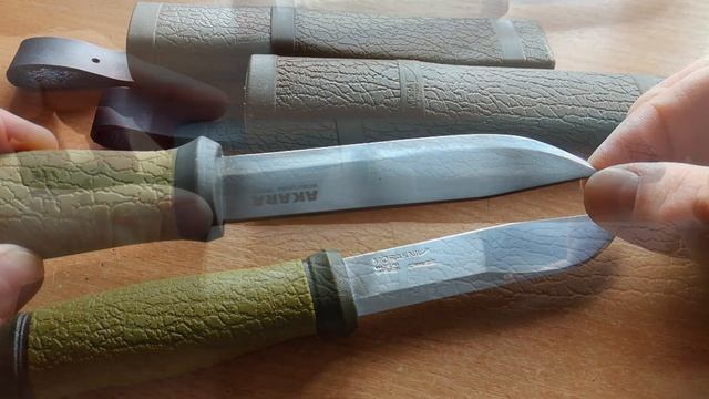 Нож Vulcan от AKARA. Подделка под Mora 2000. смотреть онлайн