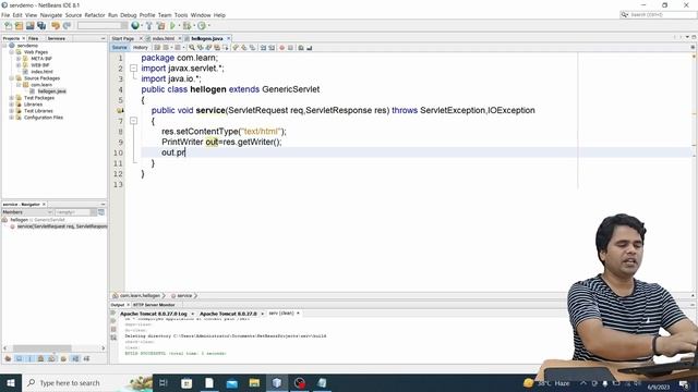 Servlet-04: Generic Servlet Implementation | Advanced Java Tutorial in Hindi смотреть онлайн