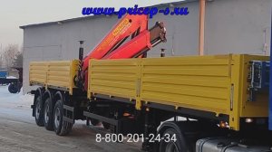 бортовой полуприцеп с гидралическим КМУ PALFINGER 15500A