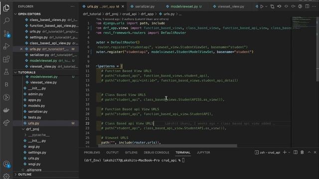 In Just 3 Lines of Code write CRUD API in DRF | ModelViewSet in Django Rest Framework смотреть онлайн