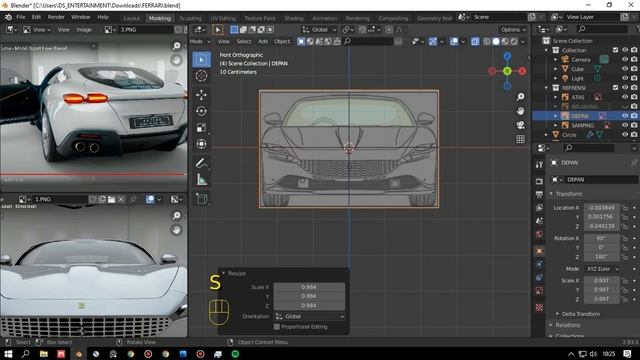 Session 5# Car Roof, How to Make a Ferrari Roma with 3D Blender смотреть онлайн