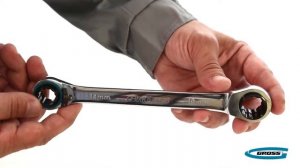 Набор ключей накидных с трещоткой 2 шт  арт  14893   GROSS