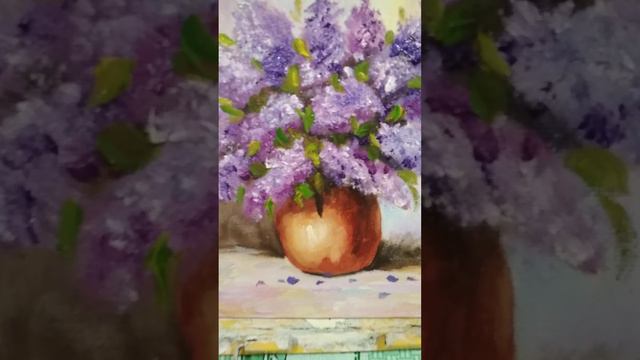 Сирень. Картина маслом / Lilac. Oil painting смотреть онлайн