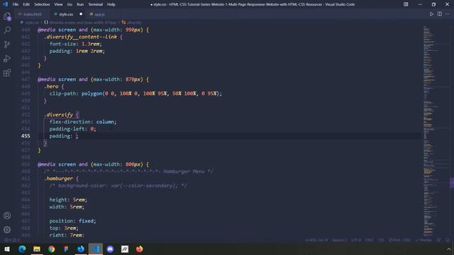 HTML-CSS Tutorial Lesson 109: Styling the Diversify Section (Website #1 part-21) смотреть онлайн