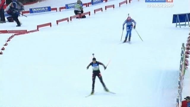 БИАТЛОН. КМ 2009-10. Оберхоф (Германия). Женщины. Эстафета 4 х 6 км. (Спорт). 06.01.2010. 720p. смотреть онлайн