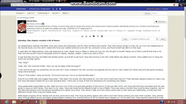 RWBY fan fiction Blood Rose chapters 3-4 смотреть онлайн