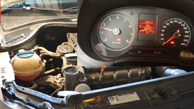 Звук неисправной помпы VW Polo Sedan CFNA смотреть онлайн