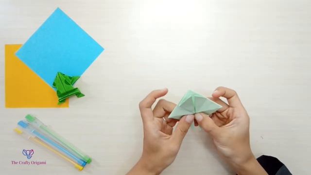 Origami Jumping Frog - How to Make Paper Frog смотреть онлайн
