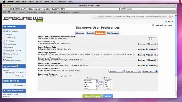 Customizing Easynews Usenet - Part 3 of 4 - Index Settings смотреть онлайн