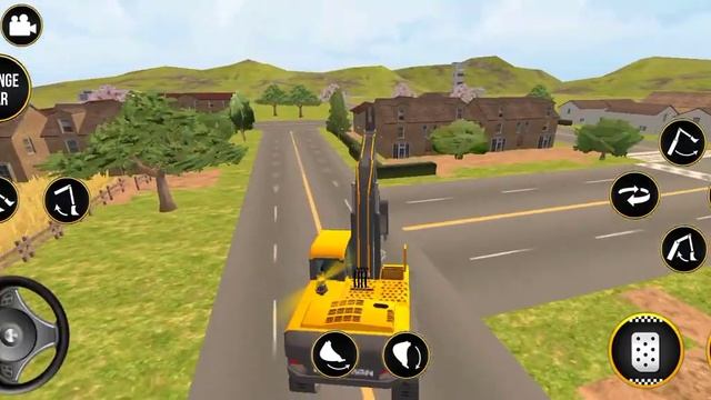 City Construction JCB Excavator 3D - Heavy Crane Driving Simulator #2 JCB truck crane 3D game #gami смотреть онлайн