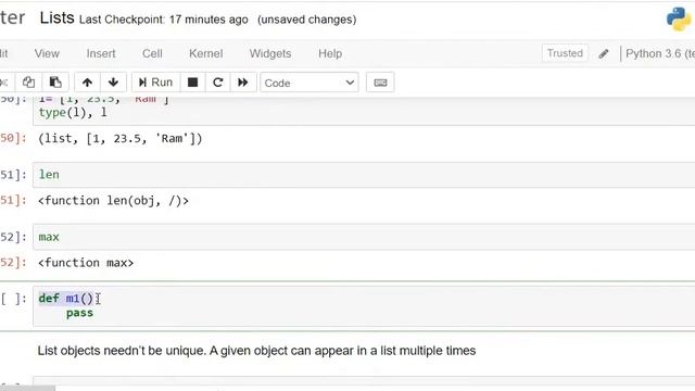 List Data Structures in Python- Part 1 смотреть онлайн