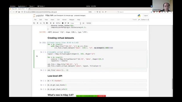 h5py: A bridge between HDF5 and Python - Thomas Kluyver (HDF5 Users Group, Day 4 - 10/16/2020) смотреть онлайн