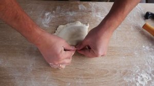 КИТАЙСКИЕ СЛОЕНЫЕ ЛЕПЕШКИ В СКОВОРОДЕ НА ОГНЕ