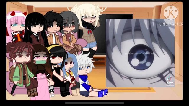 Anime Characters React To Each Other || 1/7 || Killua ||