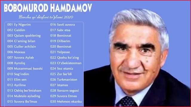 Bobomurod Hamdamov Qo'shiqlari To'plami Jonli Ijroda