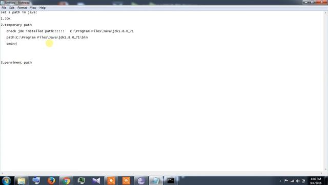 JAVA PROGRAMMING setting Java path temporary and permanent part1 смотреть онлайн